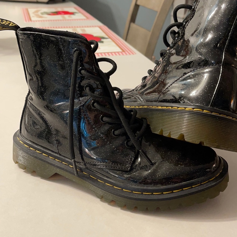 Black Sparkle Doc Martens